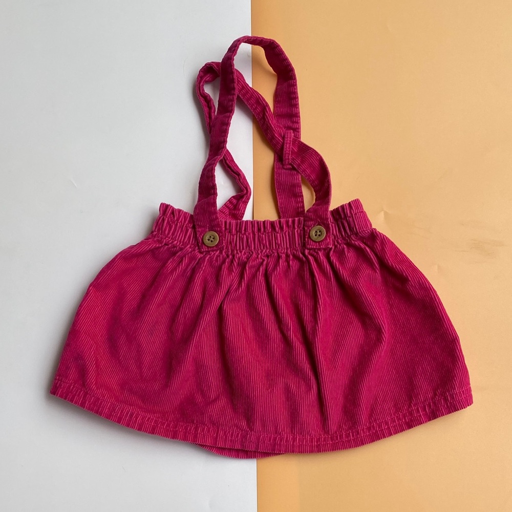 Carter's Bright Pink Corduroy Skirt with Straps